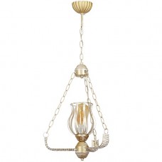 Φωτιστικό Κρεμαστό Μονόφωτο 1xE27 230V Κρεμ 955RUGER1/CR